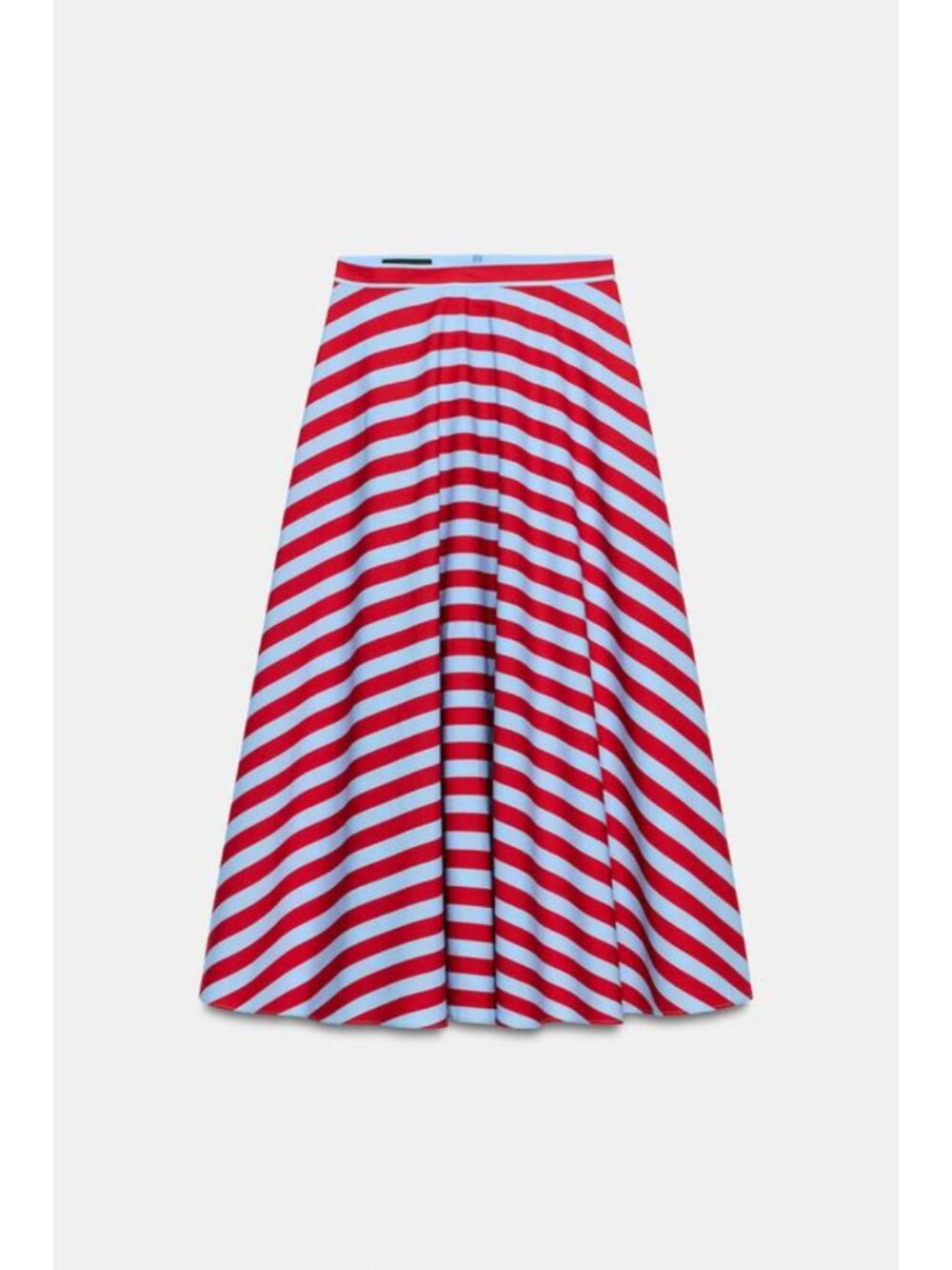 ZARA STRIPED CAPE MIDI SKIRT